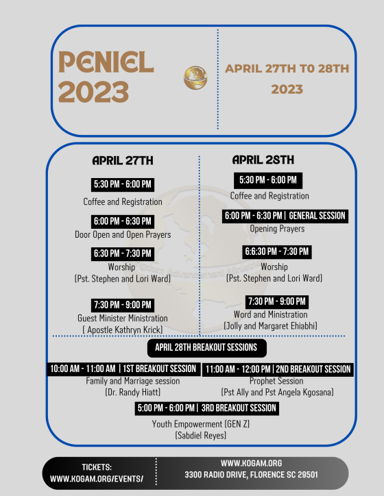 Green And Beige Simple Event Program Schedule Poster